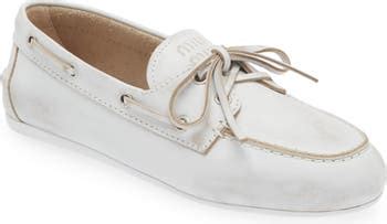 miu miu silver boat shoes|miu michael shoes women.